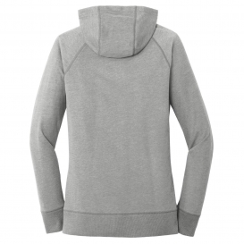 New Era LNEA122 Ladies Sueded Cotton Full-Zip Hoodie - Shadow Grey Heather