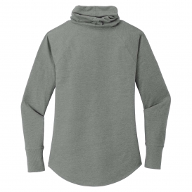 New Era LNEA123 Ladies Sueded Cotton Blend Cowl Tee - Shadow Grey Heather