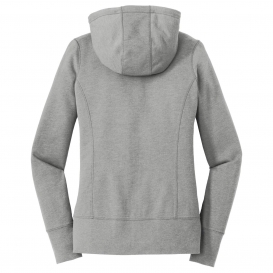 New Era LNEA511 Ladies Tri-Blend Fleece Full-Zip Hoodie - Shadow Grey Heather