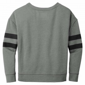 New Era LNEA513 Ladies Tri-Blend Fleece Varsity Crew - Shadow Grey Heather