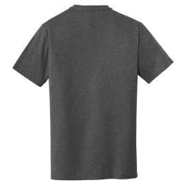 New Era NEA100 Heritage Blend Crew Tee - Black Heather
