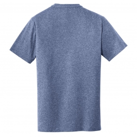 New Era NEA100 Heritage Blend Crew Tee - Dark Royal Twist