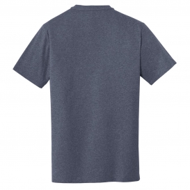 New Era NEA100 Heritage Blend Crew Tee - True Navy Heather