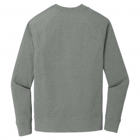 New Era NEA123 Sueded Cotton Blend 1/4-Zip Pullover - Shadow Grey Heather
