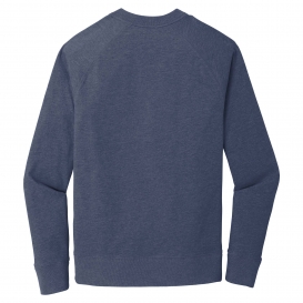 New Era NEA123 Sueded Cotton Blend 1/4-Zip Pullover - True Navy Heather