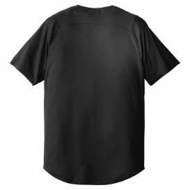New Era NEA220 Diamond Era Full-Button Jersey - Black