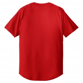New Era NEA220 Diamond Era Full-Button Jersey - Scarlet