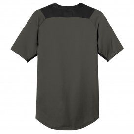 New Era NEA221 Diamond Era 2-Button Jersey - Graphite/Black