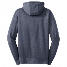 New Era NEA511 Tri-Blend Fleece Full-Zip Hoodie - True Navy Heather