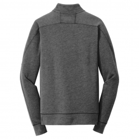 New Era NEA512 Tri-Blend Fleece 1/4-Zip Pullover - Black Heather