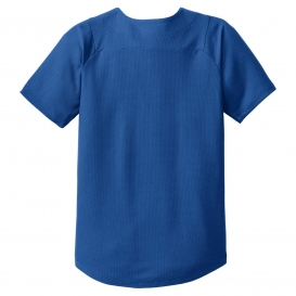 New Era YNEA220 Youth Diamond Era Full-Button Jersey - Royal