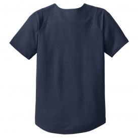 New Era YNEA220 Youth Diamond Era Full-Button Jersey - True Navy