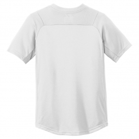 New Era YNEA221 Youth Diamond Era 2-Button Jersey - White