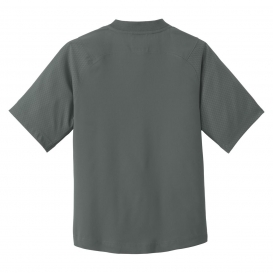 New Era YNEA600 Youth Cage Short Sleeve 1/4-Zip Jacket - Graphite