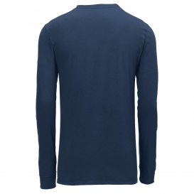 Nike NKBQ5230 Dri-FIT Cotton/Poly Long Sleeve Tee - College Navy | Full ...