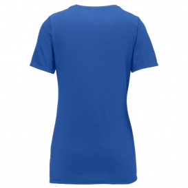 Nike NKBQ5234 Ladies Dri-FIT Cotton/Poly Scoop Neck Tee - Rush Blue