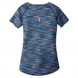 OGIO Endurance LOE326 Ladies Verge Crew - Electric Blue Space Dye