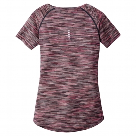 OGIO Endurance LOE326 Ladies Verge Crew - Fierce Coral Space Dye