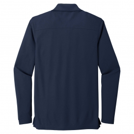 OGIO OG105 Caliber 2.0 Long Sleeve Polo - Navy