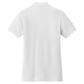 Port & Company LKP1500 Ladies Combed Ring Spun Pique Polo - White