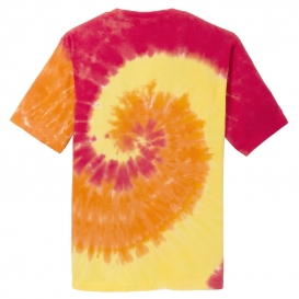 Port & Company PC147Y Youth Tie-Dye Tee - Blaze Rainbow