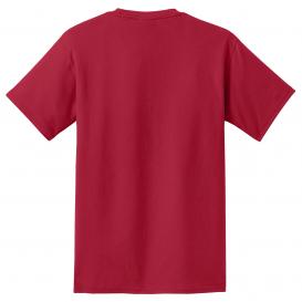 Port & Company PC61PT Tall Essential T-Shirt with Pocket - Red ...