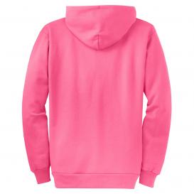 Port & Company PC78ZH Core Fleece Full-Zip Hooded Sweatshirt - Neon ...