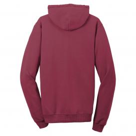 Port & Company PC098H Beach Wash Garment-Dyed Pullover Hooded Sweatshirt - Merlot