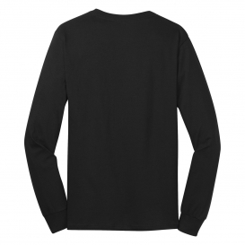 Port & Company PC54LS Long Sleeve Core Cotton Tee - Jet Black | Full Source