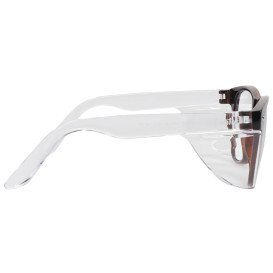 Bouton 250-170-8122 Commuter Bifocal Auto Focus Readers Safety Glasses - Tortoise Shell Frame - Clear Anti-fog Lens