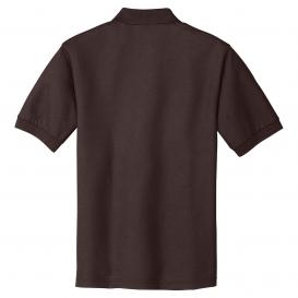 Port Authority K500ES Extended Size Silk Touch Polo - Coffee Bean