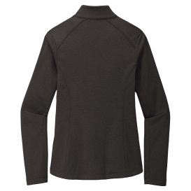 Port Authority L249 Ladies Diamond Heather Fleece Jacket - Dark Charcoal Heather
