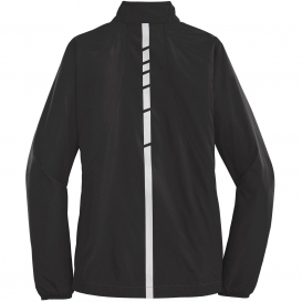 Port Authority L345 Ladies Zephyr Reflective Hit Full-Zip Jacket - Black
