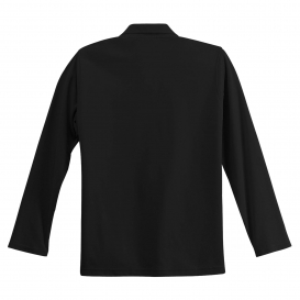 Port Authority L500LS Ladies Long Sleeve Silk Touch Polo - Black ...