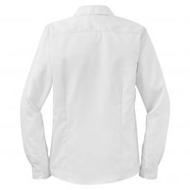 Port Authority L638 Ladies Long Sleeve Non-Iron Twill Shirt - White