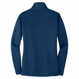 Port Authority L805 Ladies Vertical Texture Full-Zip Jacket - Regatta Blue/Iron Grey