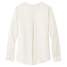 Port Authority LW702 Ladies Wrap Blouse - Ivory Chiffon