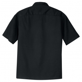 Port Authority S300 Retro Camp Shirt - Black/Light Stone | Full Source