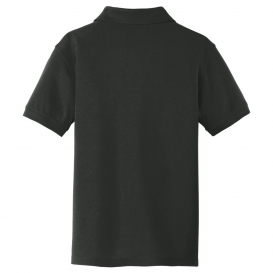 Port Authority Y100 Youth Core Classic Pique Polo - Deep Black