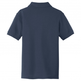 Port Authority Y100 Youth Core Classic Pique Polo - River Blue Navy