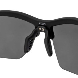Crossfire 4821 BOLO Safety Glasses - Black Frame - Smoke/Gray Lens