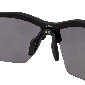 Crossfire 4823 BOLO Safety Glasses - Black Frame - Smoke/Gray Lens