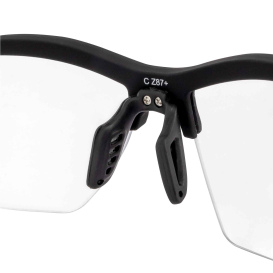 Crossfire 4824 BOLO Safety Glasses - Black Frame - Clear Lens