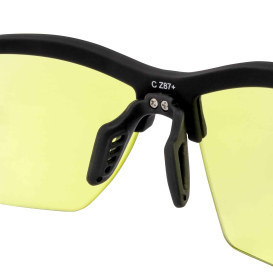 Crossfire 4825 BOLO Safety Glasses - Black Frame - Amber Lens