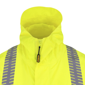 DEWALT DRW21-3ZGR Type R Class 3 Ripstop Wind and Rain Safety Jacket