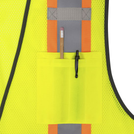 DEWALT DSV82 Type R Class 2 Heavy Duty Surveyor Safety Vest - Yellow/Lime