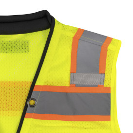 DEWALT DSV851 Type R Class 2 Heavy Duty Tech Surveyor Safety Vest - Yellow/Lime