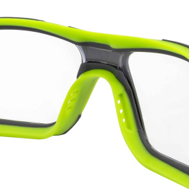 Radians GLF1-10D GLYF Safety Glasses - Green Frame - Clear Lens