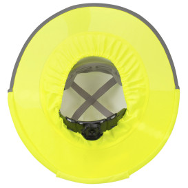 Radians RHHS-02 Collapsible Hard Hat Neck Shade - Yellow/Lime