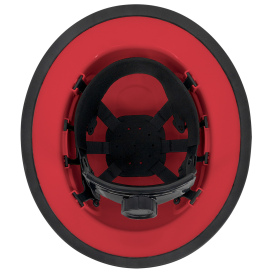 Radians RHJ6 The Judge Full Brim Hard Hat - Ratchet Suspension - Red